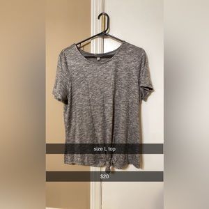 Grey top with knot